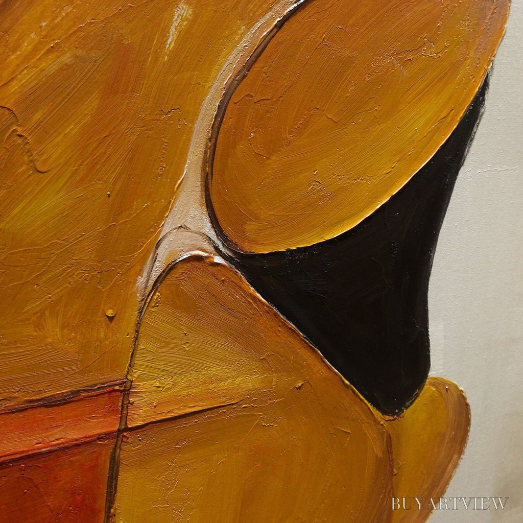 ARTOVITAS Autumn Rhapsody – Abstract Impasto Palette Knife Oil Painting on Canvas - image 3