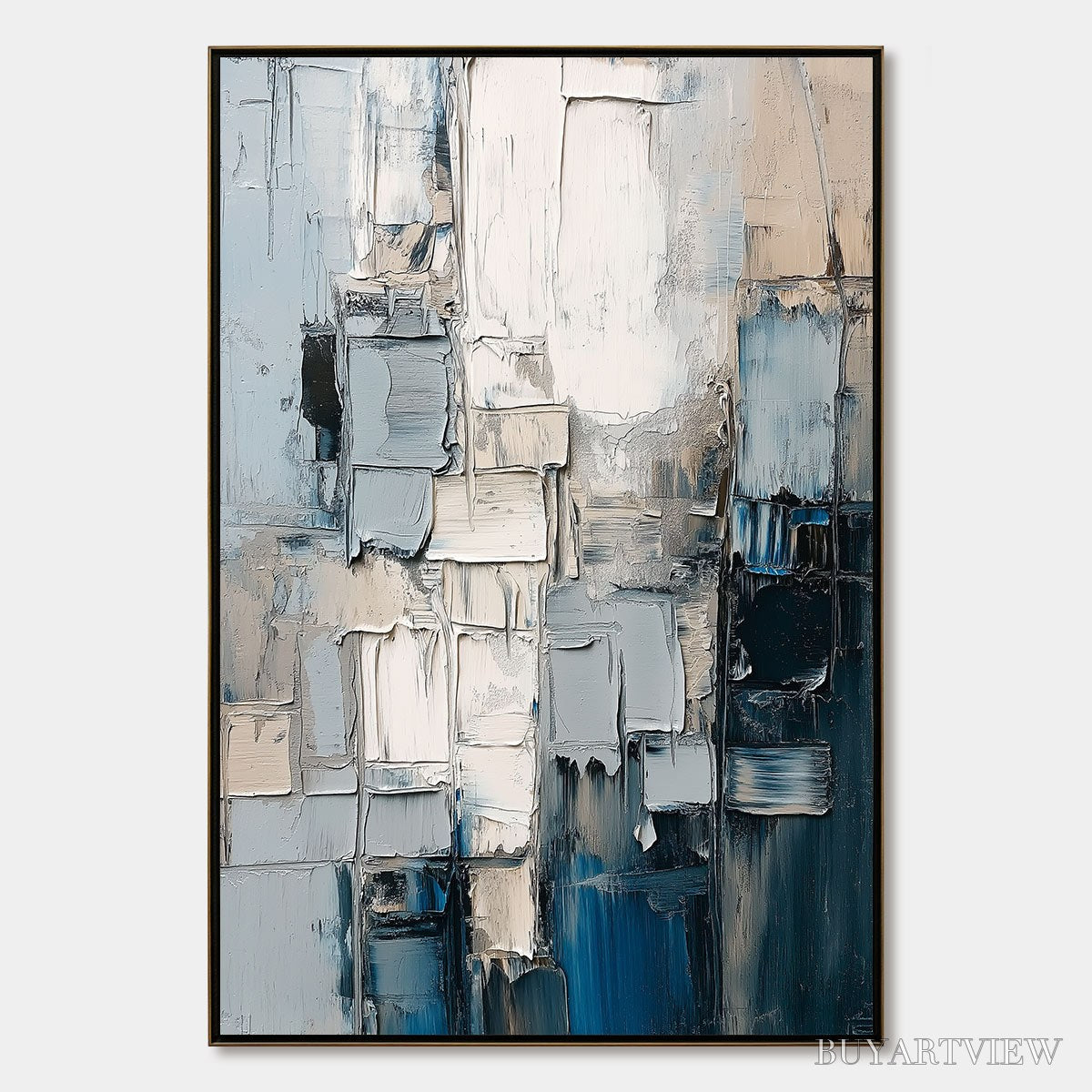 ARTOVITAS Stratum – Heavily Textured Abstract Impasto Oil Painting - image 1