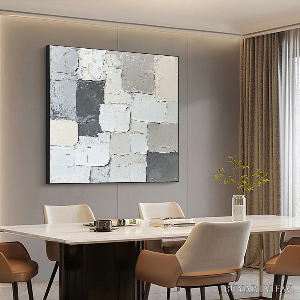 ARTOVITAS Layered Harmony – Textured Abstract Oil Painting - image 2