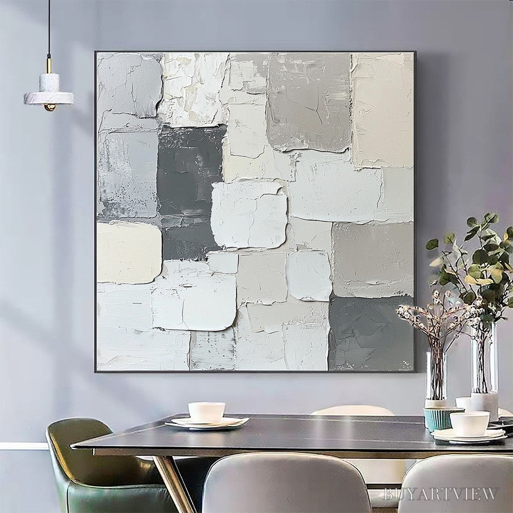 ARTOVITAS Layered Harmony – Textured Abstract Oil Painting - image 4