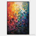 ARTOVITAS Color Symphony – Textured Abstract Impasto Oil Painting - image 1