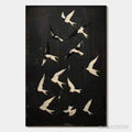 ARTOVITAS Ascension – Beaded Birds on Textured Canvas - image 1