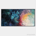 ARTOVITAS Dusk Whispers – Textured Abstract Impasto Oil Painting - image 1