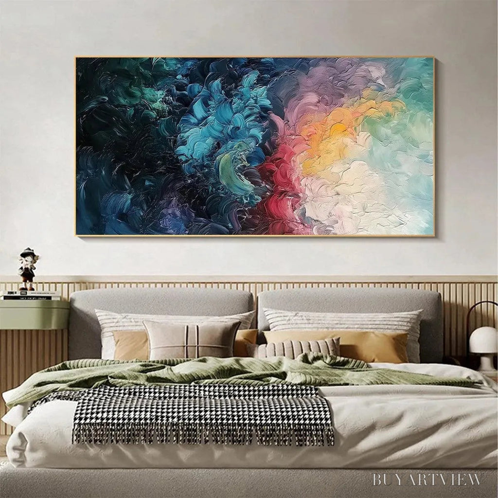 ARTOVITAS Dusk Whispers – Textured Abstract Impasto Oil Painting - image 2