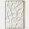 ARTOVITAS White Butterflies – 3D Butterfly Impasto Painting, Vertical - image 1