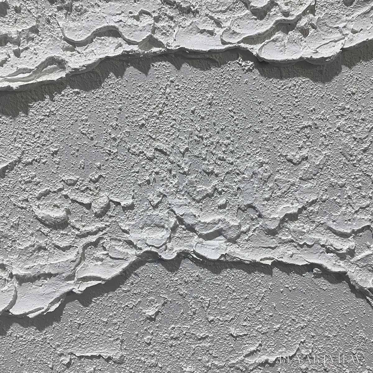ARTOVITAS White Textured Waves Diptych – Textured Abstract Painting Set of 2, Vertical - image 6