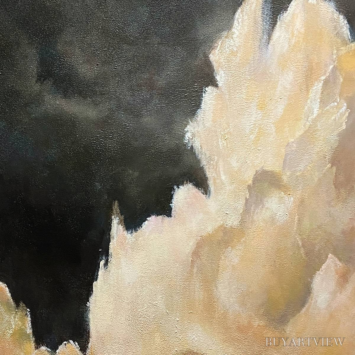 ARTOVITAS Stormy Skies – Textured Cloudscape Painting, Vertical - image 3