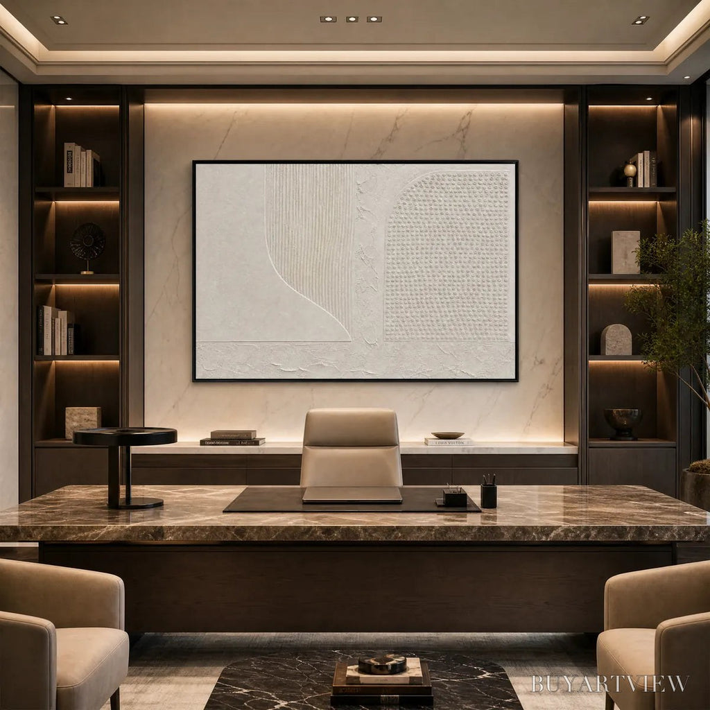 ARTOVITAS Silent Composition – Large Textured Minimalist Wabi Sabi - image 2
