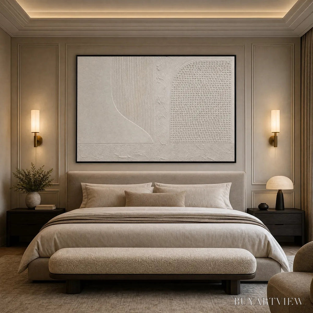 ARTOVITAS Silent Composition – Large Textured Minimalist Wabi Sabi - image 4