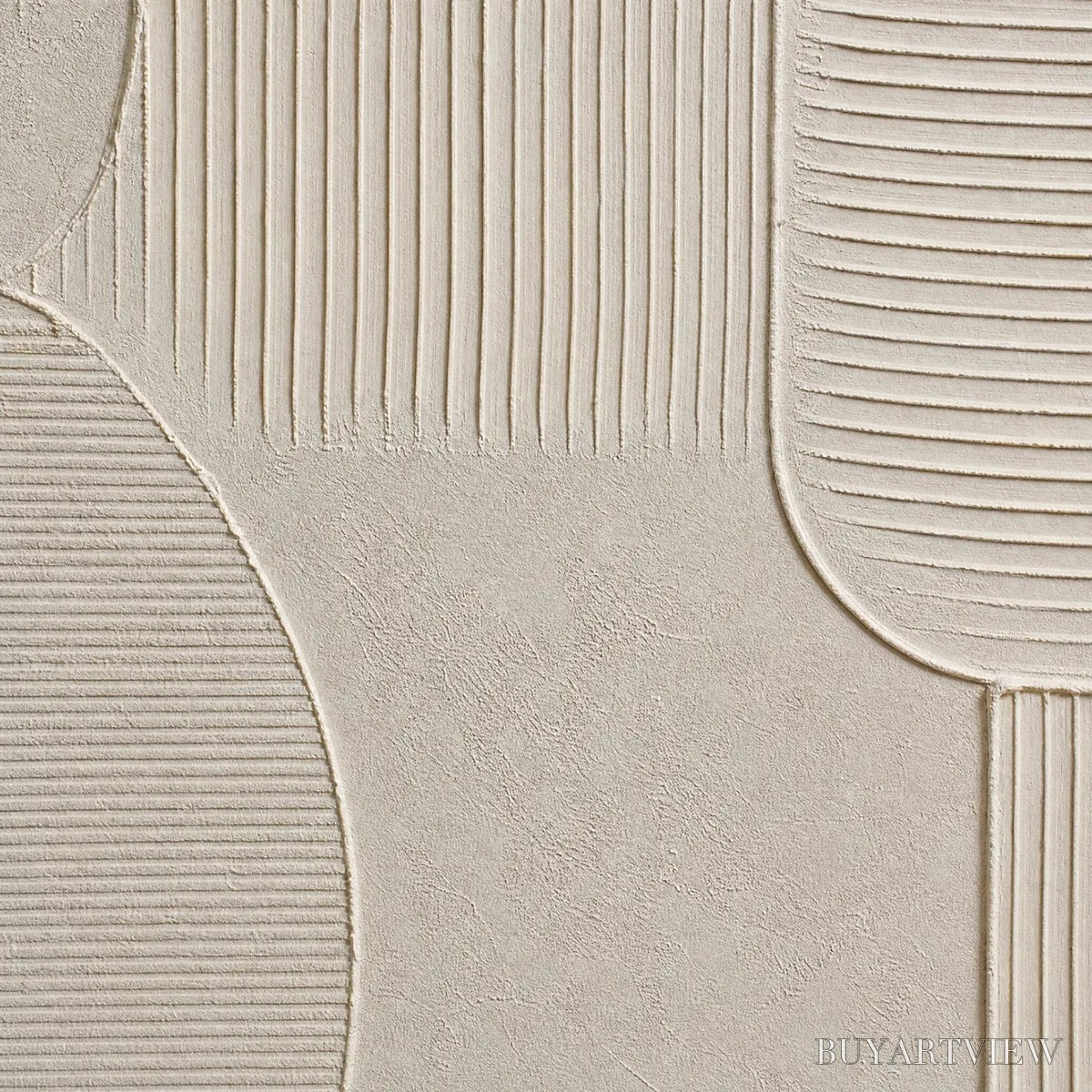 ARTOVITAS Sanctuary – Large Square Textured Wabi Sabi Abstract Painting - image 3
