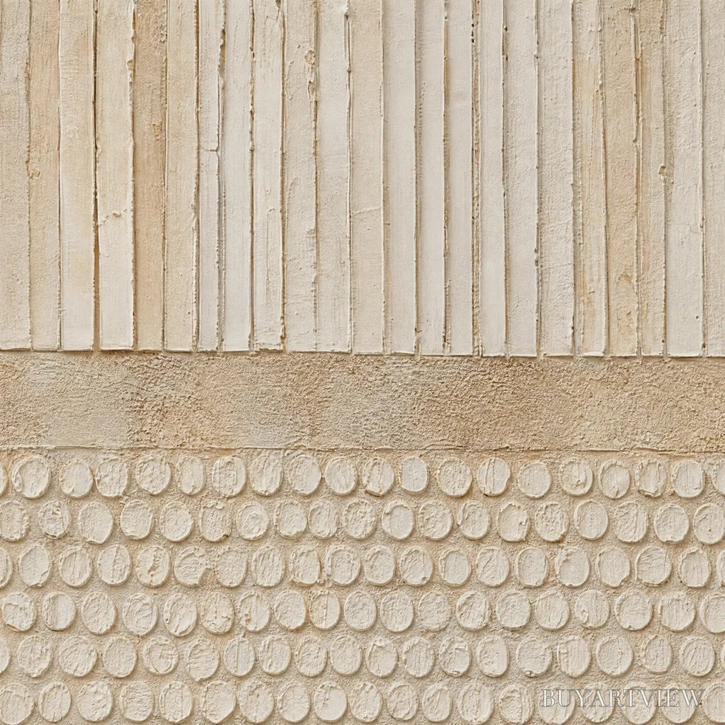 ARTOVITAS Earthen Rhythm – Vertical Wabi-Sabi Textured Abstract - image 3