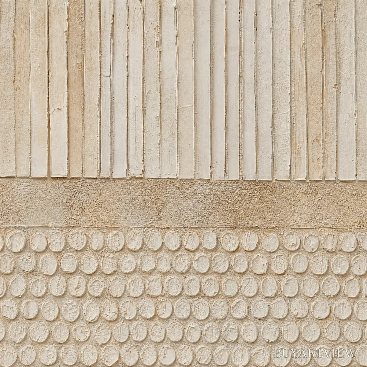 ARTOVITAS Earthen Rhythm – Vertical Wabi-Sabi Textured Abstract - image 3