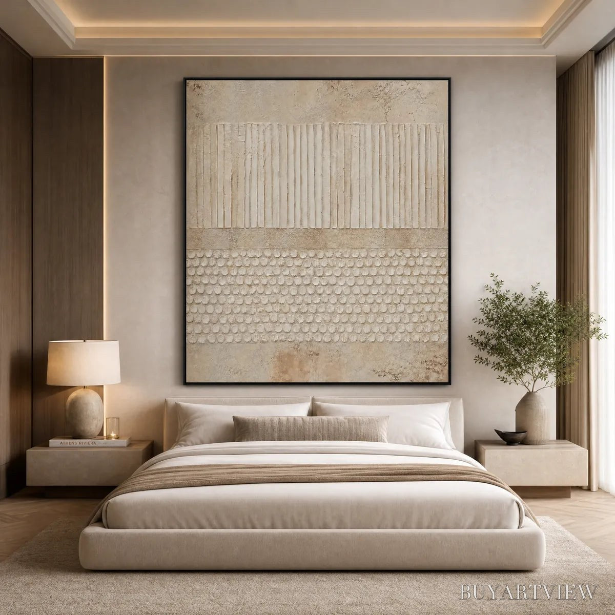 ARTOVITAS Earthen Rhythm – Vertical Wabi-Sabi Textured Abstract - image 5