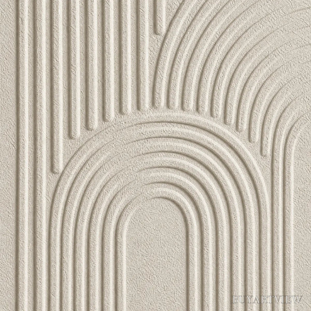 ARTOVITAS Continuum – Beige Textured Minimalist Wabi-Sabi Abstract Diptych - image 3