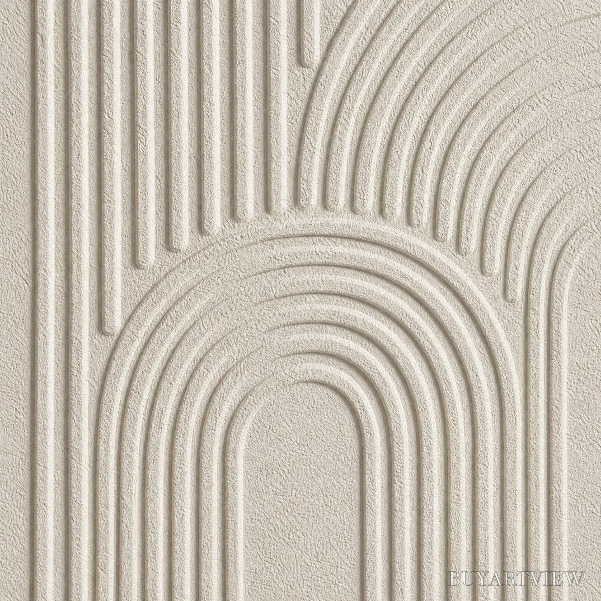 ARTOVITAS Continuum – Beige Textured Minimalist Wabi-Sabi Abstract Diptych - image 3