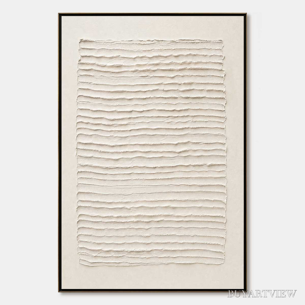 ARTOVITAS Strata – Textured Wabi-Sabi Minimalist Abstract Painting - image 1