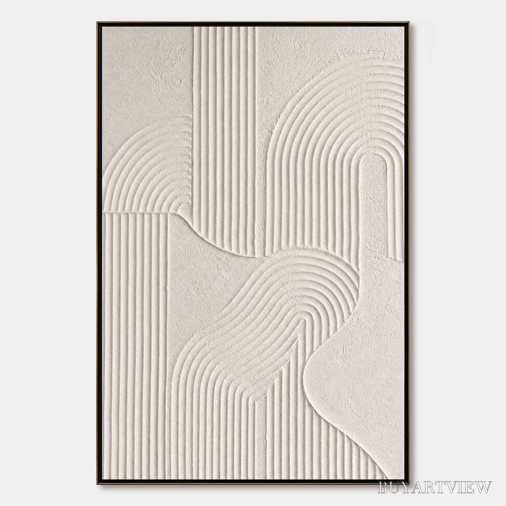 ARTOVITAS Zenith – Textured Wabi Sabi Minimalist Abstract Painting - image 1