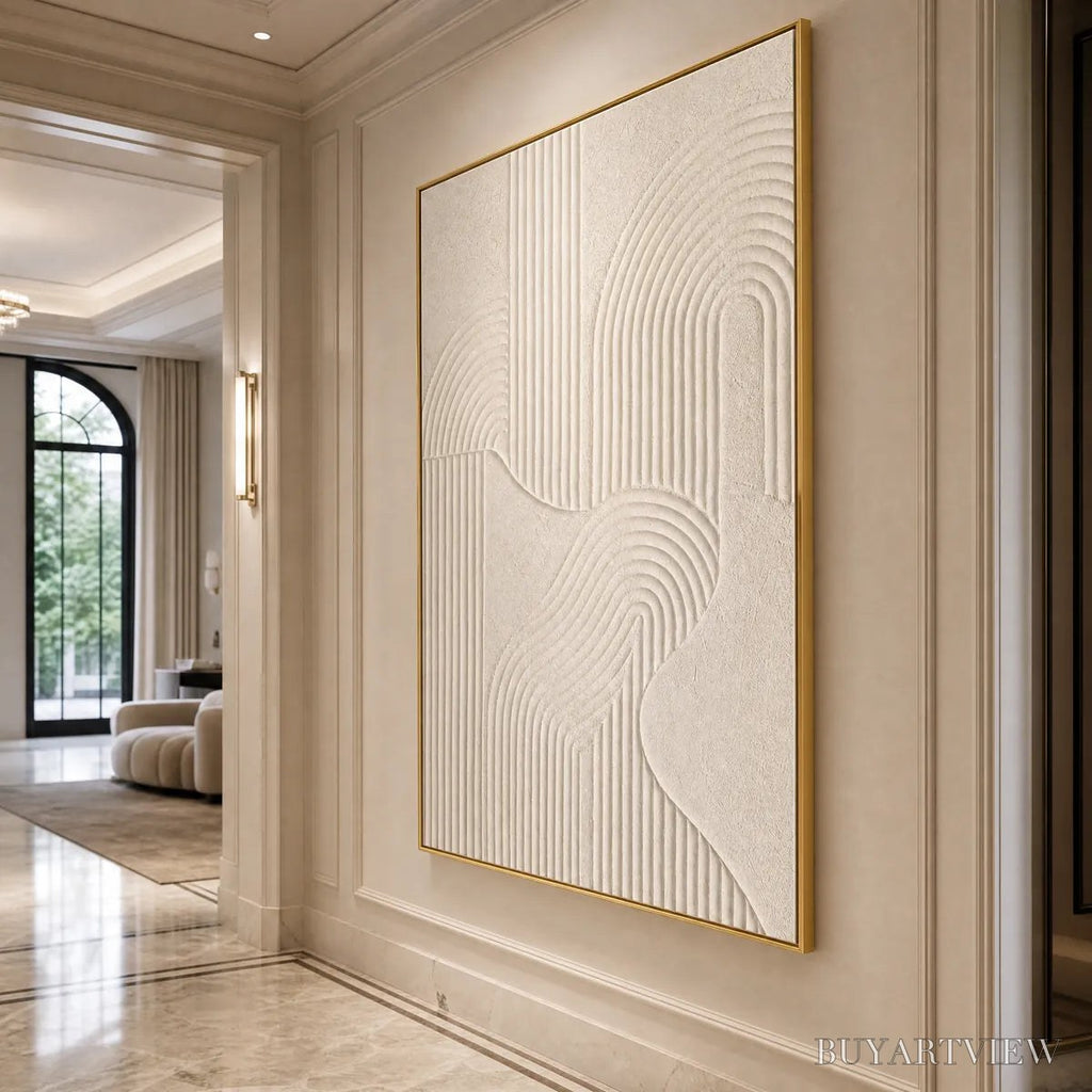 ARTOVITAS Zenith – Textured Wabi Sabi Minimalist Abstract Painting - image 5
