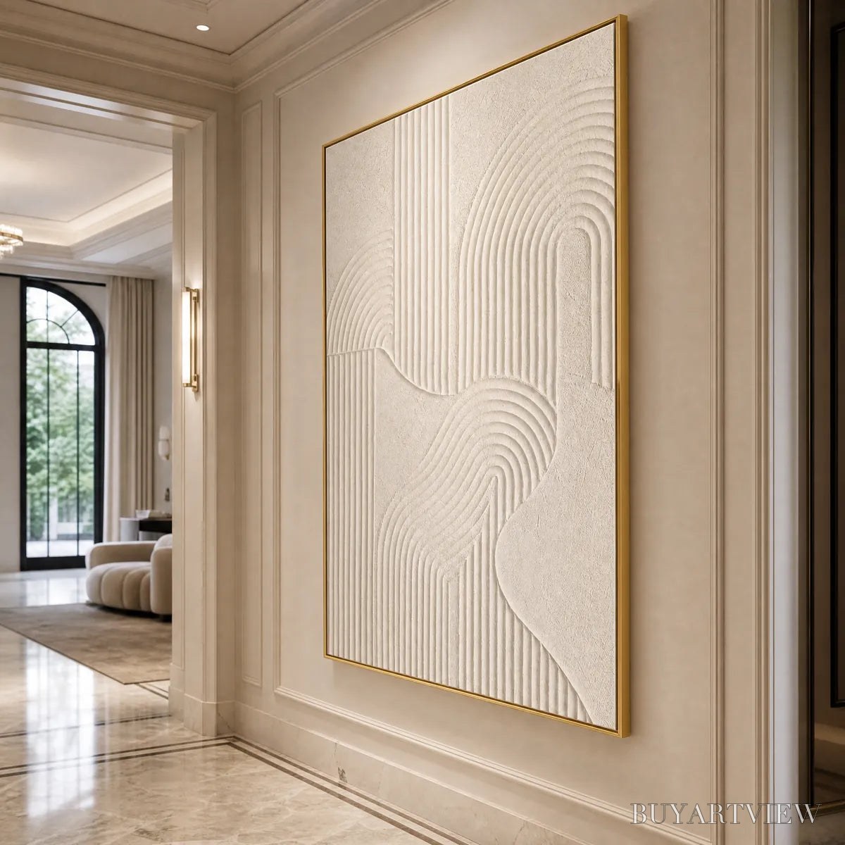 ARTOVITAS Zenith – Textured Wabi Sabi Minimalist Abstract Painting - image 5