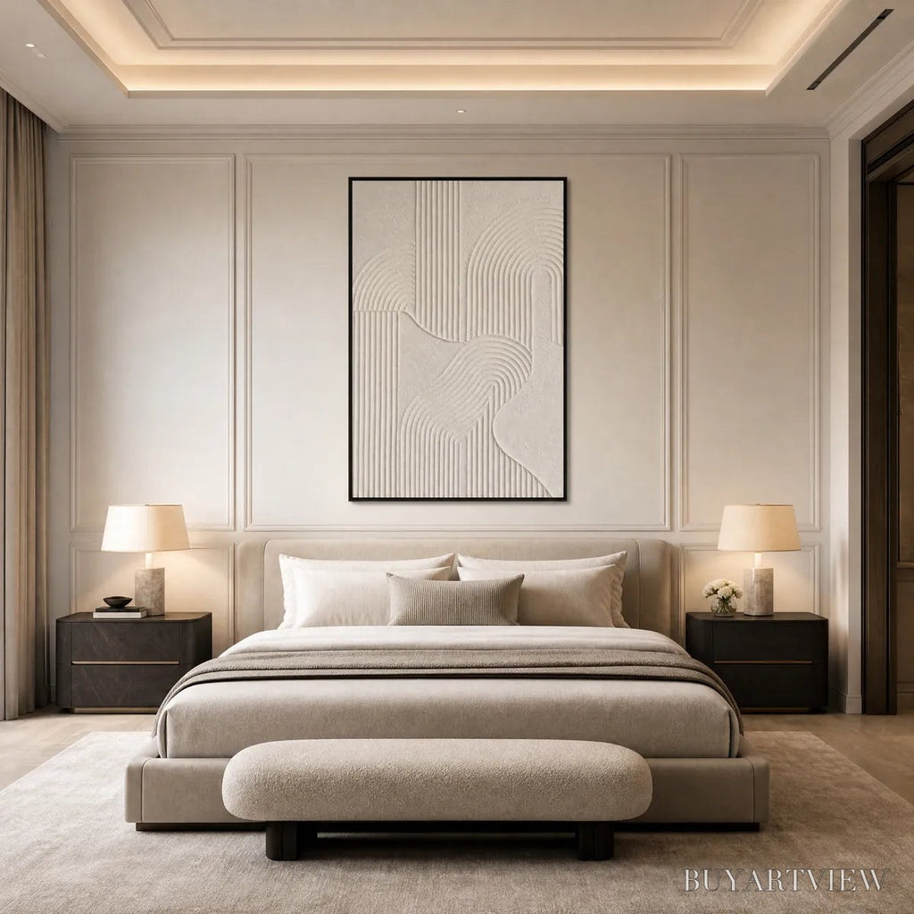 ARTOVITAS Zenith – Textured Wabi Sabi Minimalist Abstract Painting - image 6