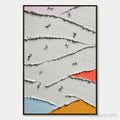 ARTOVITAS Fragments – Textured Wabi-Sabi Abstract Impasto Painting - image 1