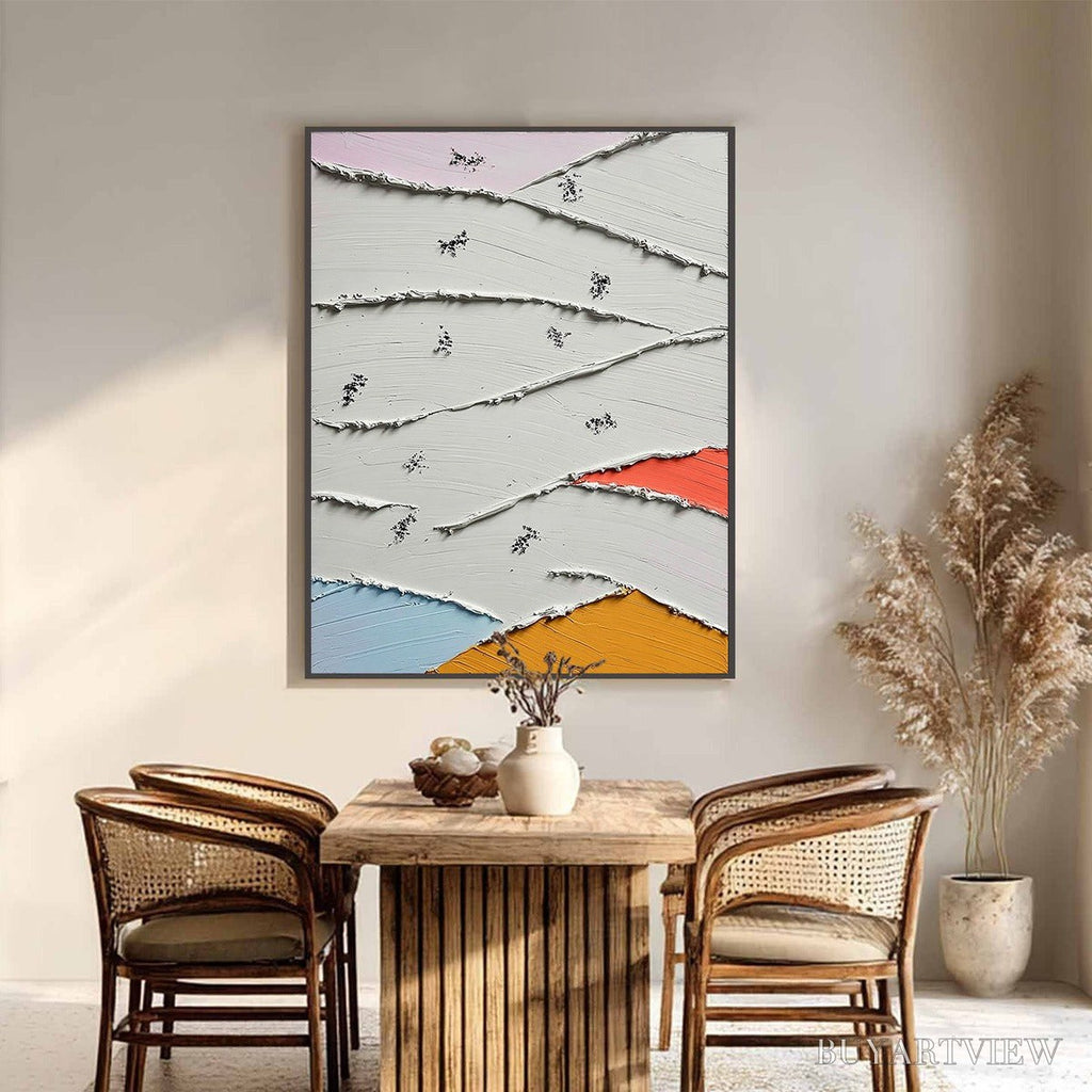 ARTOVITAS Fragments – Textured Wabi-Sabi Abstract Impasto Painting - image 2