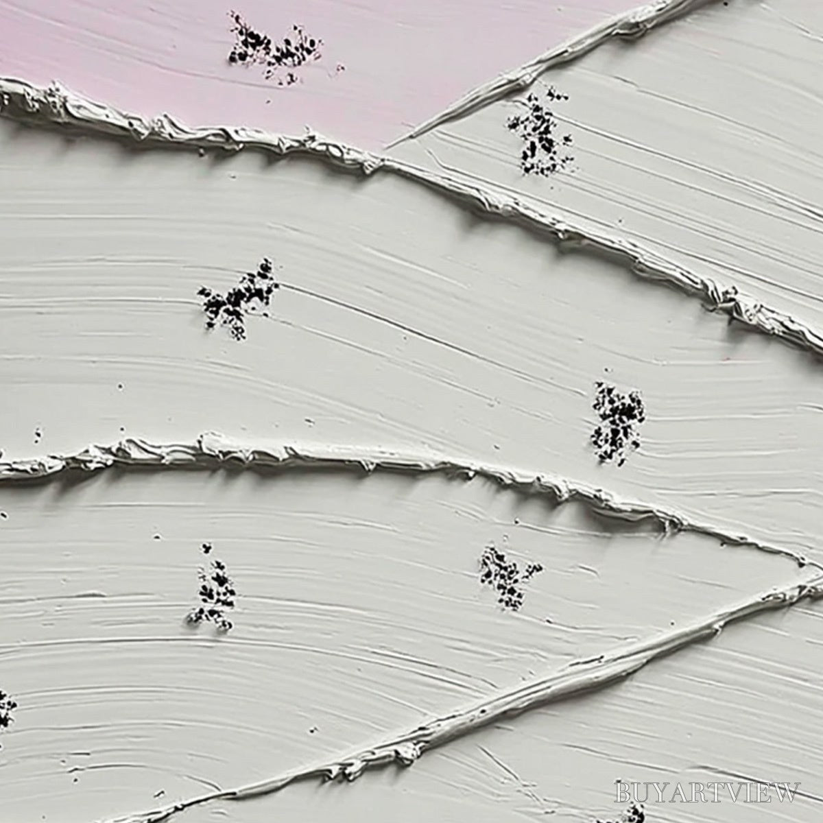 ARTOVITAS Fragments – Textured Wabi-Sabi Abstract Impasto Painting - image 3