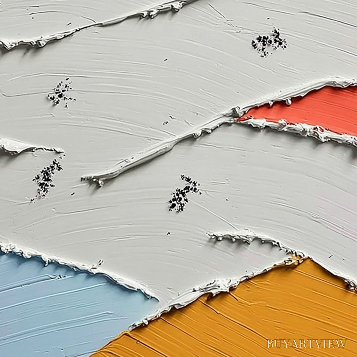 ARTOVITAS Fragments – Textured Wabi-Sabi Abstract Impasto Painting - image 5
