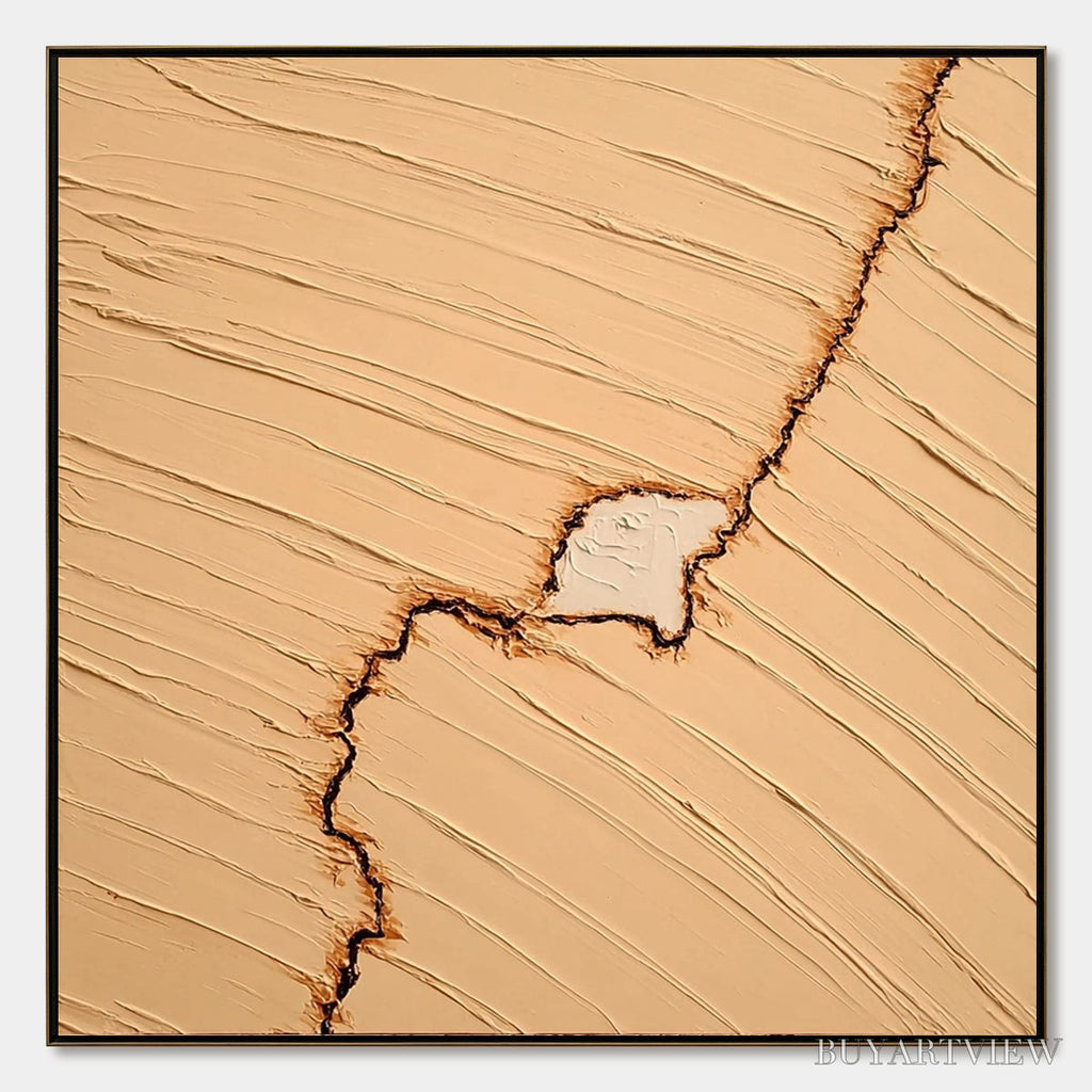 ARTOVITAS Kintsugi – Textured Wabi-Sabi Impasto Abstract Painting - image 1