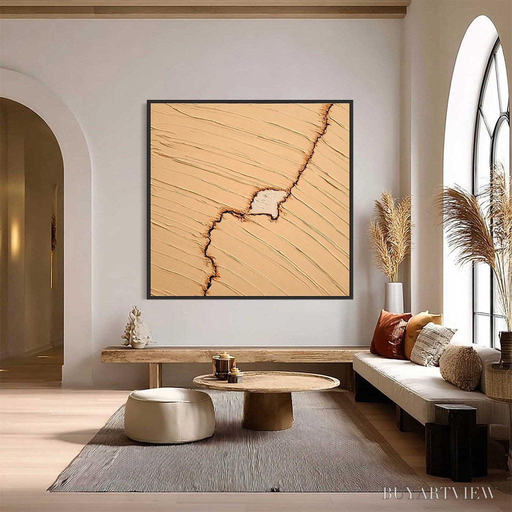 ARTOVITAS Kintsugi – Textured Wabi-Sabi Impasto Abstract Painting - image 2