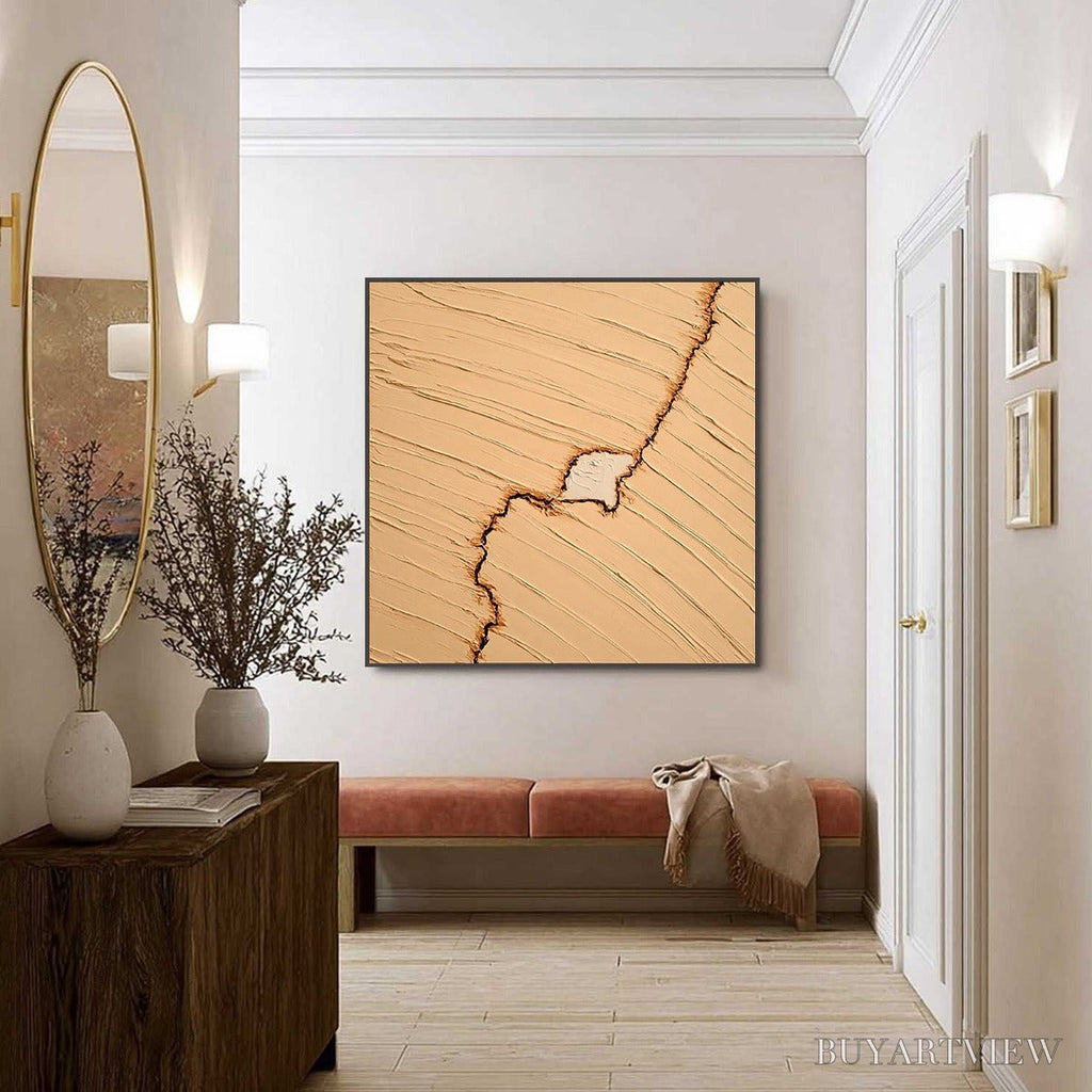 ARTOVITAS Kintsugi – Textured Wabi-Sabi Impasto Abstract Painting - image 6