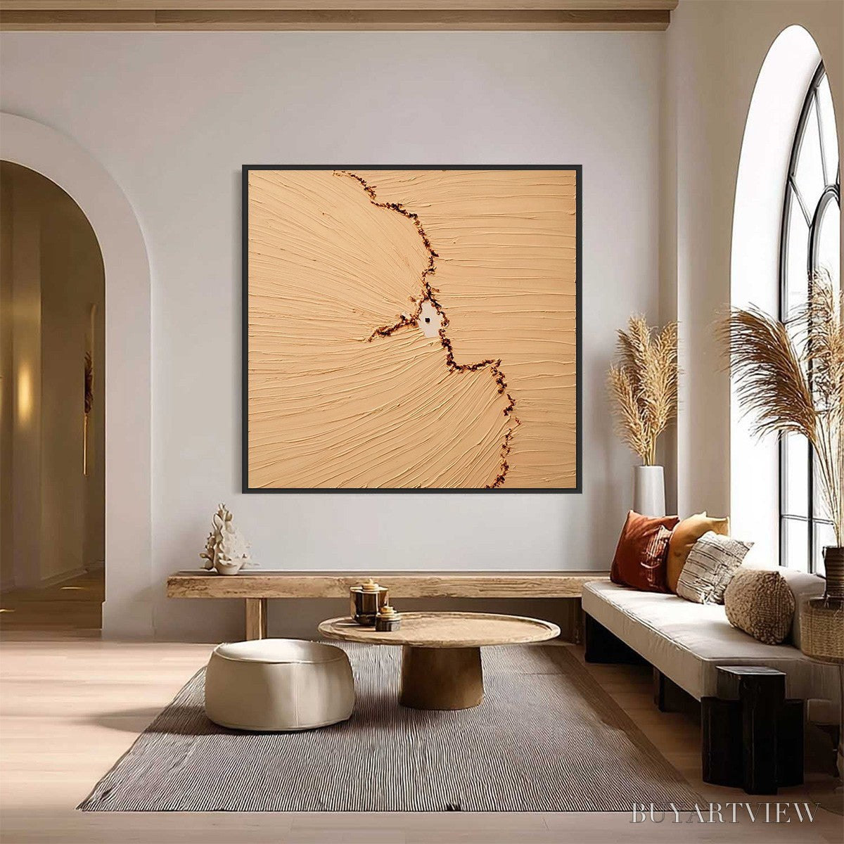 ARTOVITAS Breach – Wabi-Sabi Textured Abstract Painting for Minimalist Decor - image 2