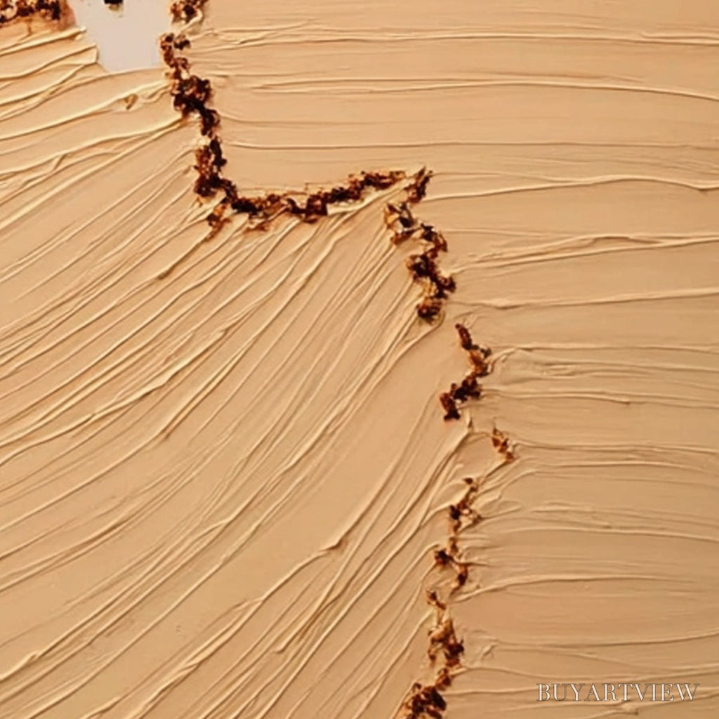 ARTOVITAS Breach – Wabi-Sabi Textured Abstract Painting for Minimalist Decor - image 3