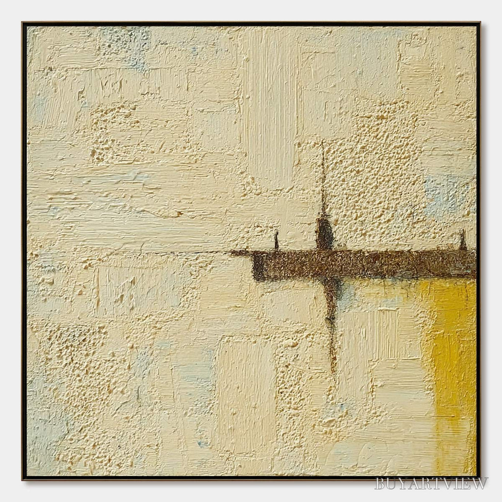 ARTOVITAS Foundation – Wabi-Sabi Inspired Textured Abstract Oil Painting - image 1