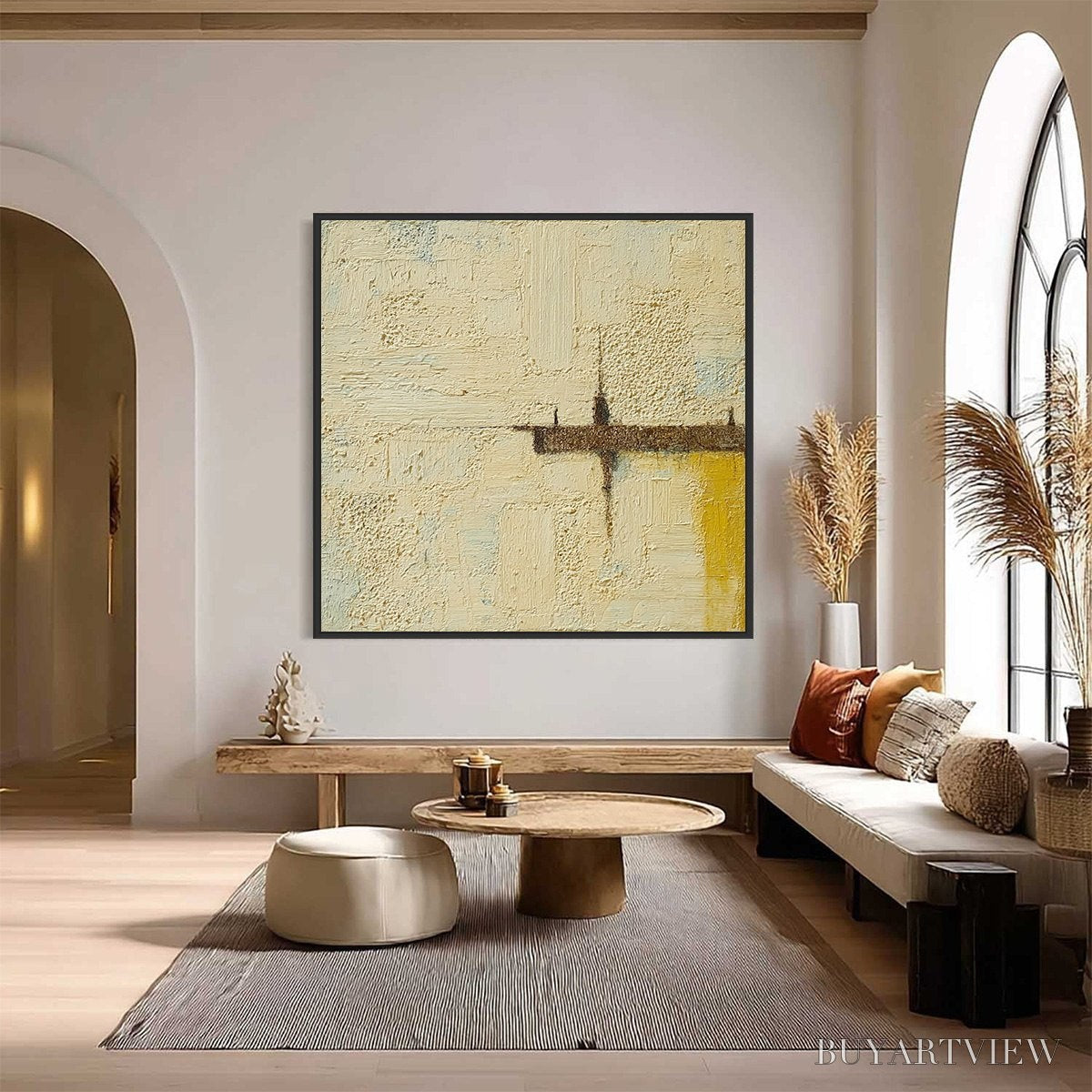 ARTOVITAS Foundation – Wabi-Sabi Inspired Textured Abstract Oil Painting - image 2