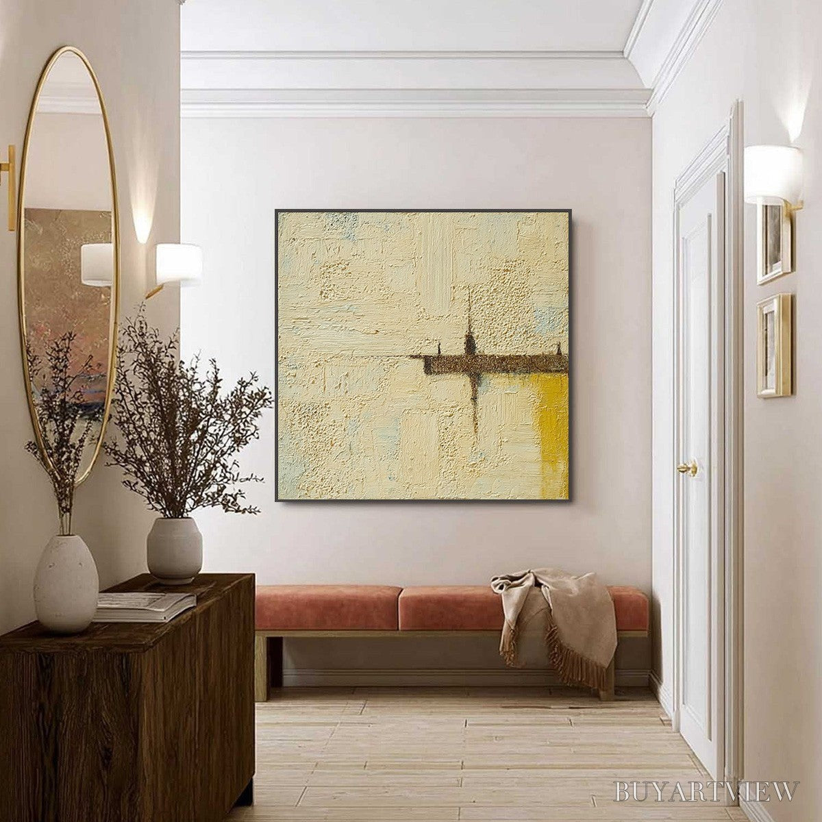 ARTOVITAS Foundation – Wabi-Sabi Inspired Textured Abstract Oil Painting - image 4
