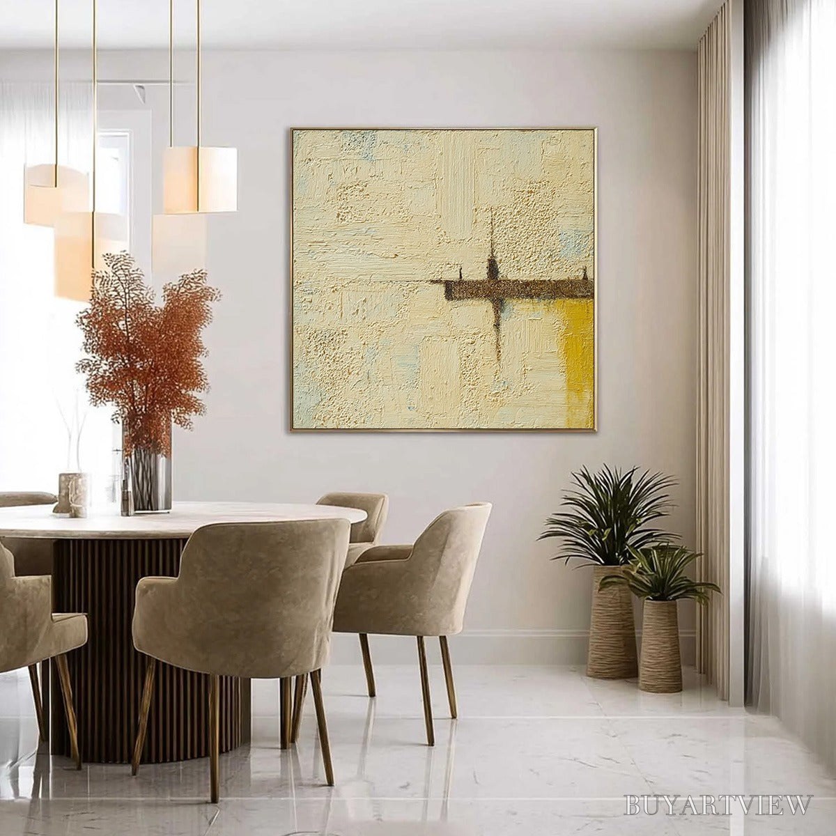 ARTOVITAS Foundation – Wabi-Sabi Inspired Textured Abstract Oil Painting - image 6