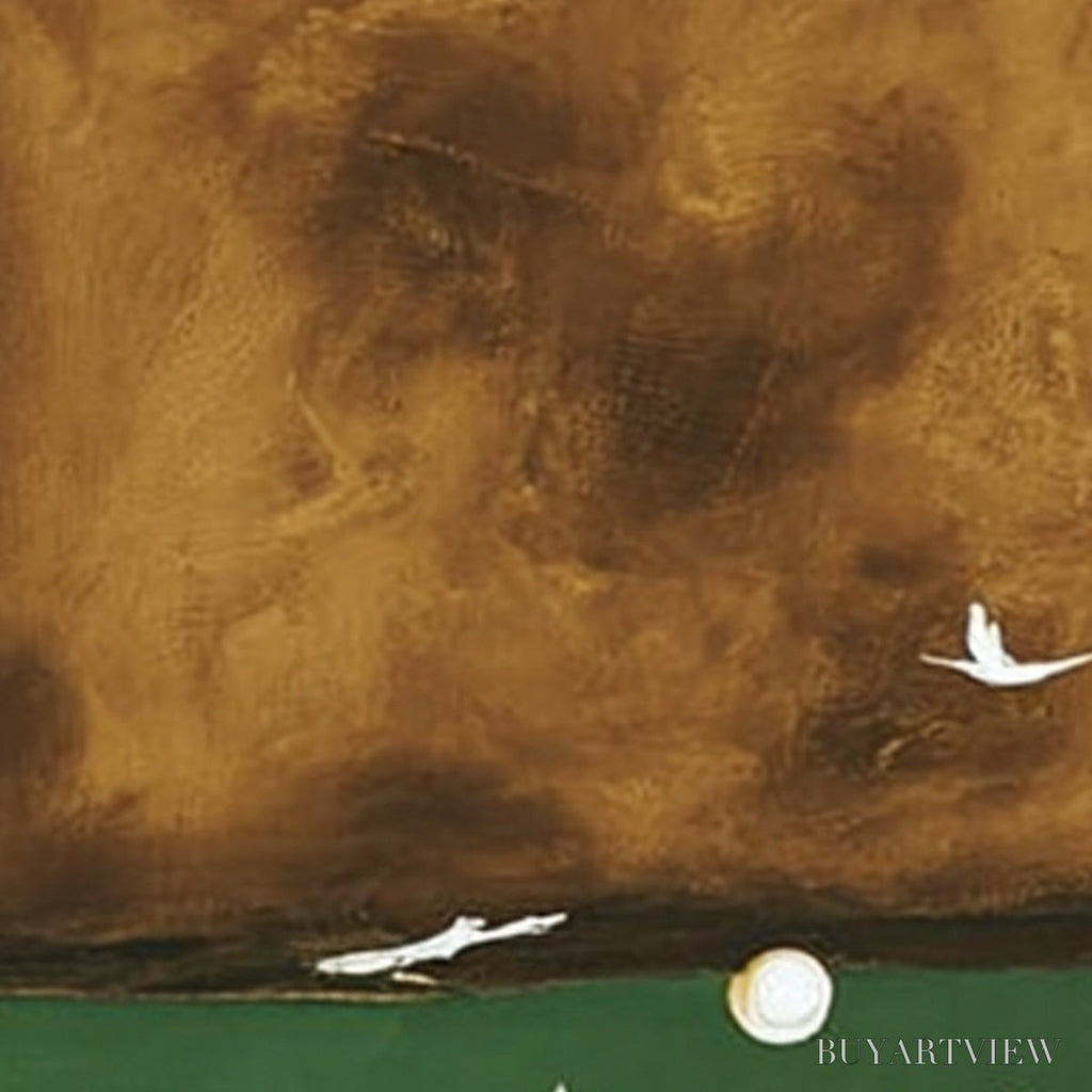 ARTOVITAS Sojourn – Wabi Sabi Impasto Painting of an Avian Journey - image 5