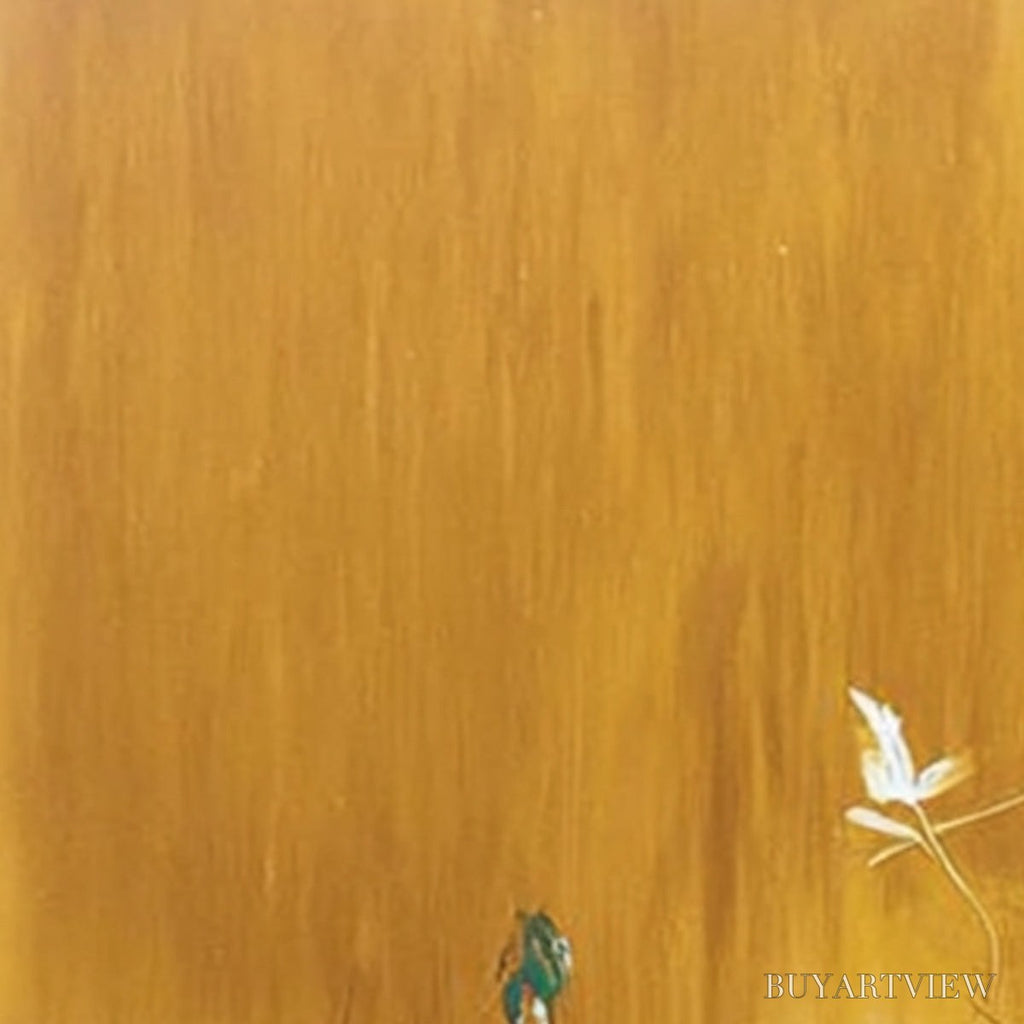ARTOVITAS Ochre Sanctuary – Wabi-Sabi Abstract Painting with Earthy Tones - image 3