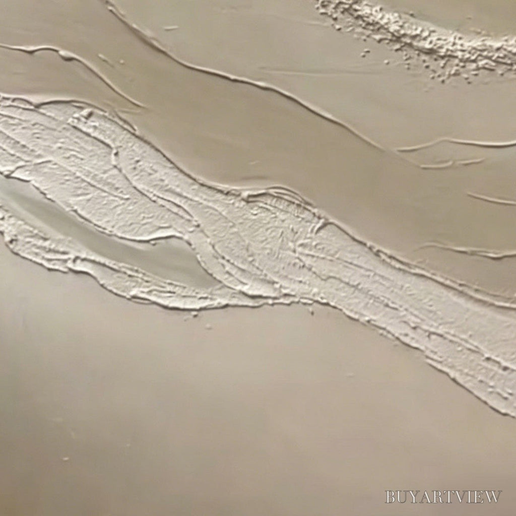 ARTOVITAS Serene Trace – Minimalist Wabi-Sabi Textured Abstract - image 5