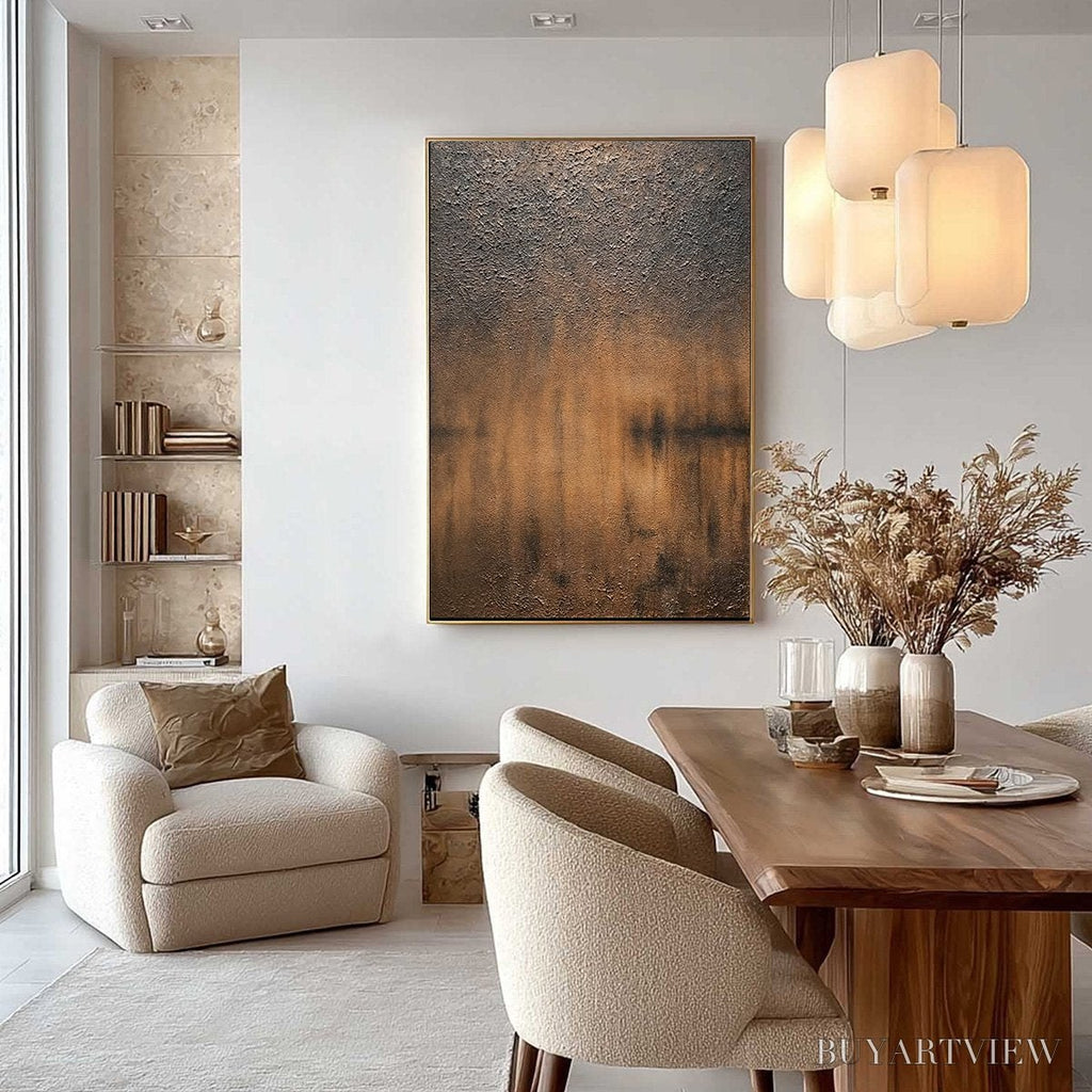 ARTOVITAS Earthen Echo – Heavily Textured Wabi Sabi Abstract Painting - image 4