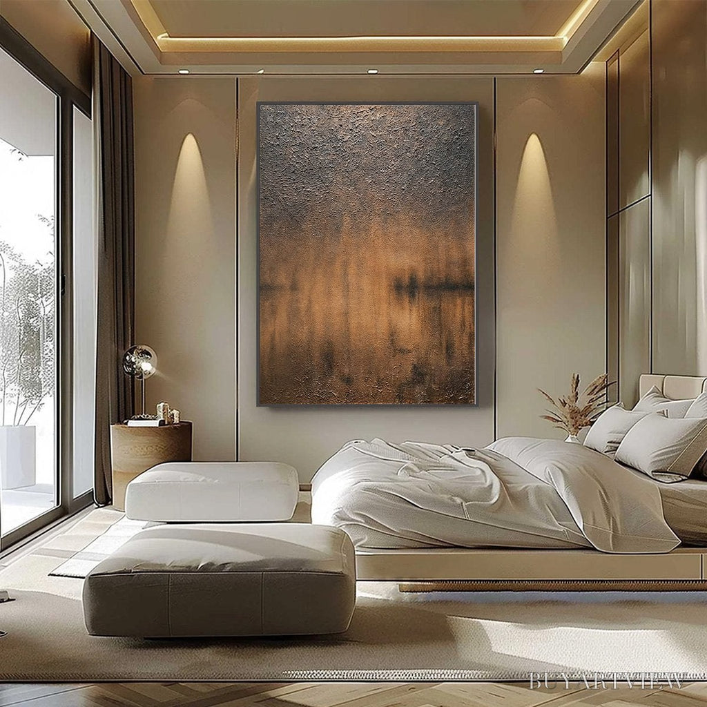 ARTOVITAS Earthen Echo – Heavily Textured Wabi Sabi Abstract Painting - image 6