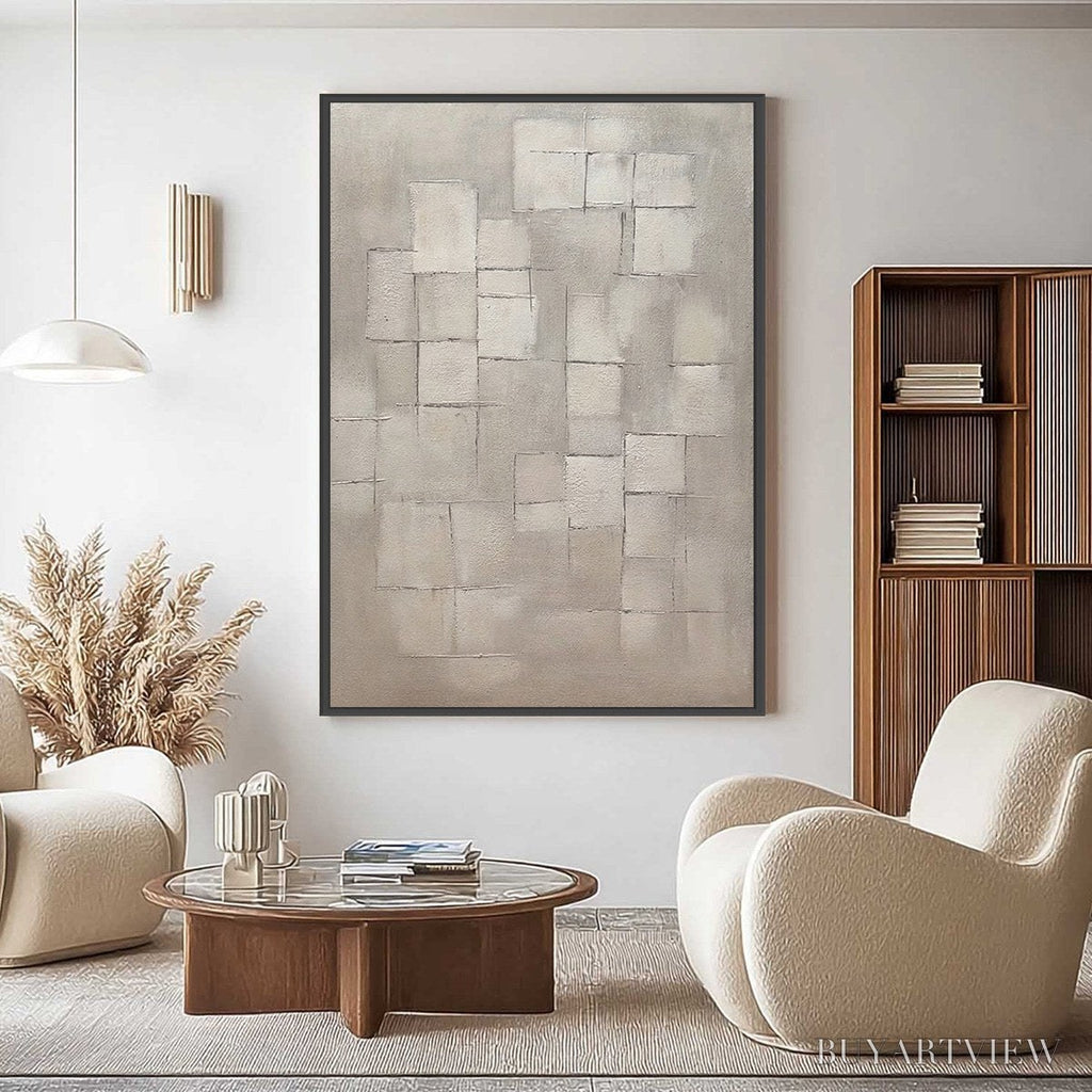 ARTOVITAS Foundations – Textured Minimalist Geometric Abstract Painting - image 2