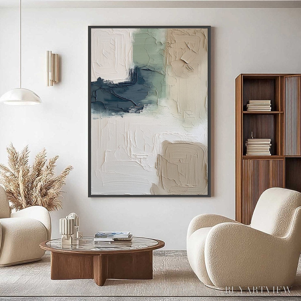 ARTOVITAS Terra Firma – Textured Wabi-Sabi Abstract in Earth Tones - image 2