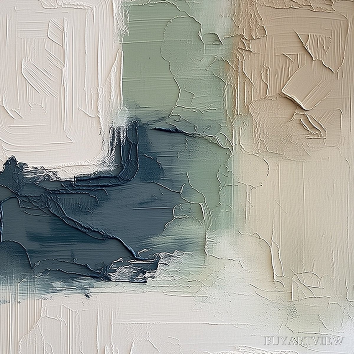 ARTOVITAS Terra Firma – Textured Wabi-Sabi Abstract in Earth Tones - image 3