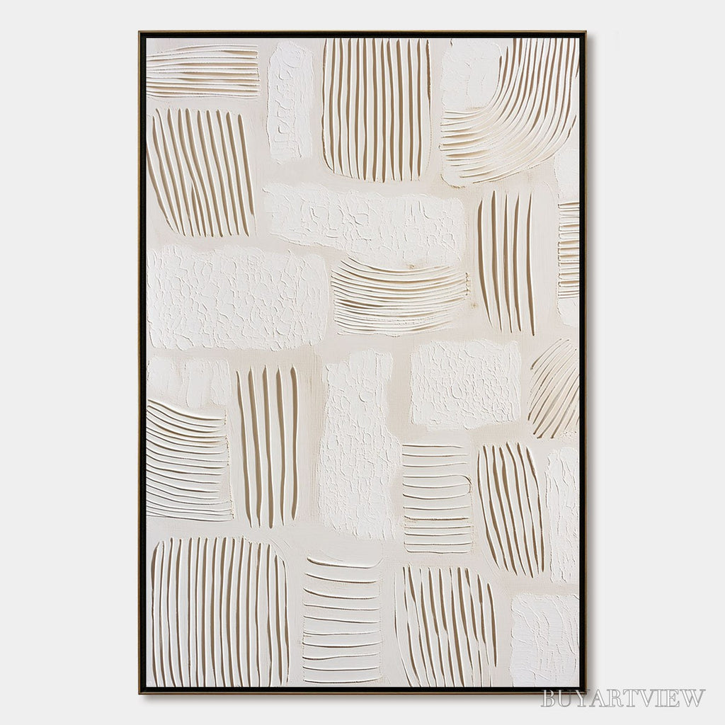 ARTOVITAS Scriptures – Textured Wabi-Sabi Abstract Canvas Art - image 1