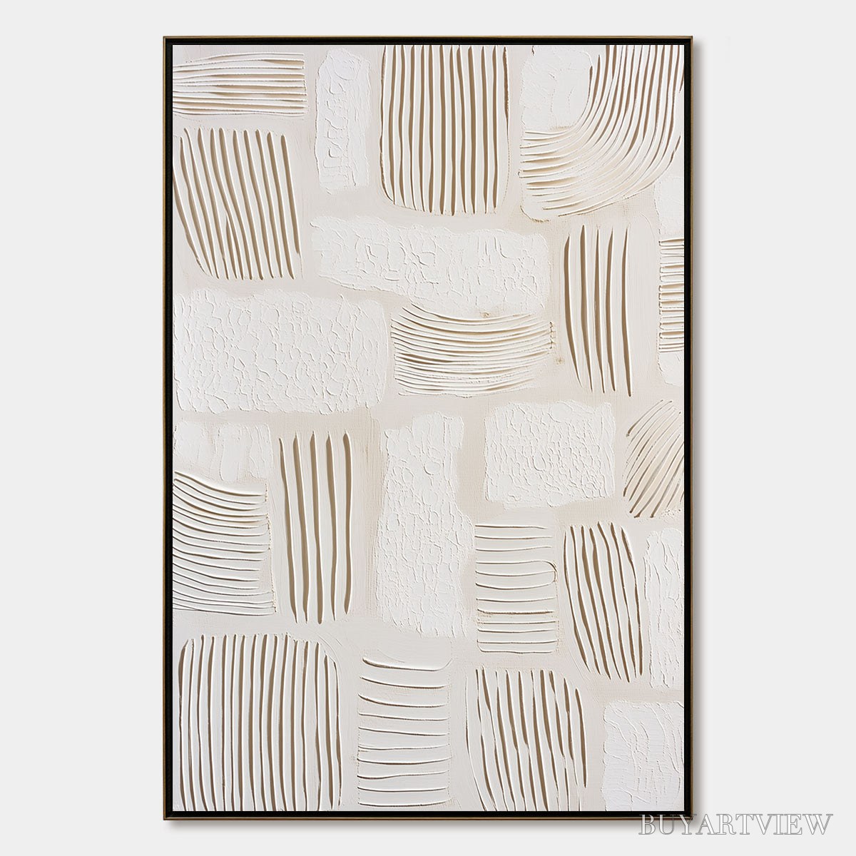 ARTOVITAS Scriptures – Textured Wabi-Sabi Abstract Canvas Art - image 1