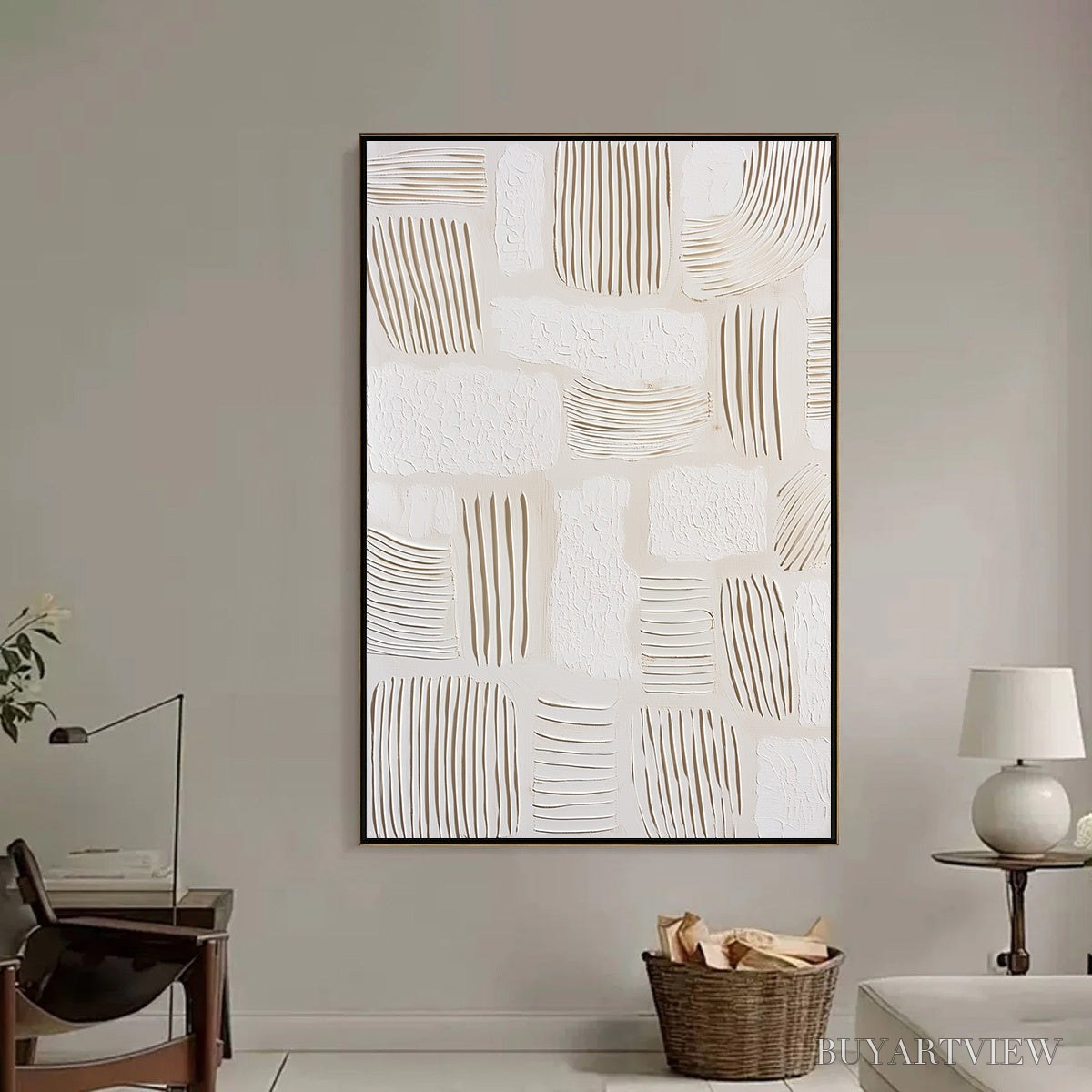 ARTOVITAS Scriptures – Textured Wabi-Sabi Abstract Canvas Art - image 6