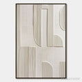 ARTOVITAS Static Rhythm – Textured White Minimalist Abstract - image 1
