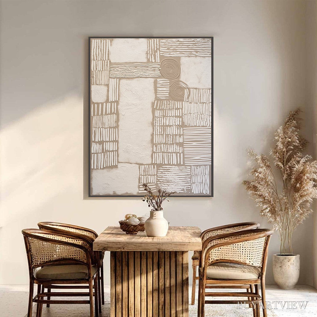 ARTOVITAS Terra Forma – Large Textured Wabi Sabi Abstract Painting - image 2
